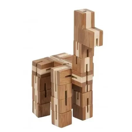 Flexi-cub - Joc logic puzzle 3D din bambus